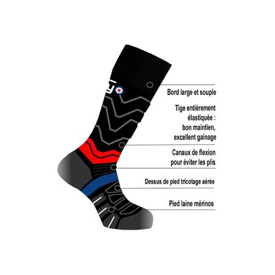 Chaussettes pour raquettes et ski de fond THYO