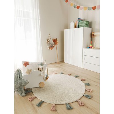 Tapis rond lavables pour enfants tufté main MALU BENUTA 
