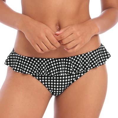 Bas de maillot de bain vichy à volants CHECK IN FREYA SWIM