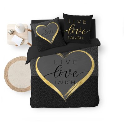 Parure Housse de couette Collection Live Love Lauch DOUCEUR D'INTÉRIEUR