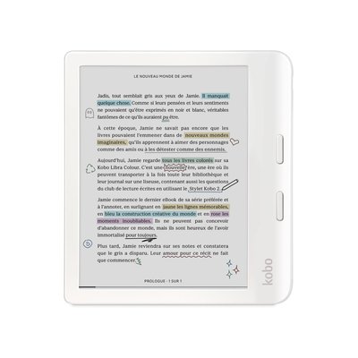 Liseuse eBook Libra Colour Blanche KOBO
