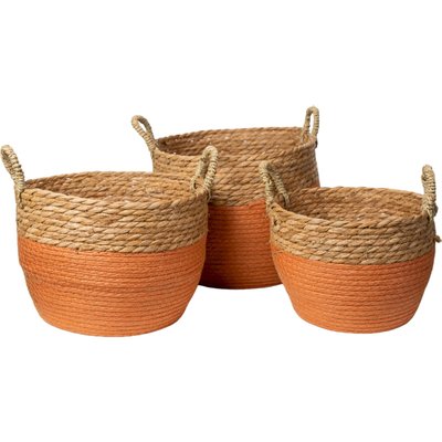 Panier déco  en fibres naturelles pour rangement élégant RECOLLECTION