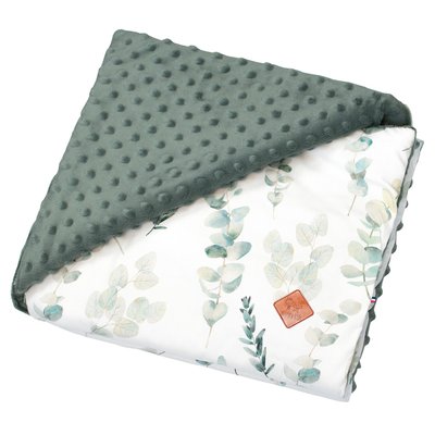 Couverture réversible en minky EUCALYPTUS SEVIRA KIDS