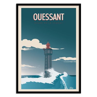 Affiche d’art 30 x 40 cm - Ouessant - Turo WALL EDITIONS