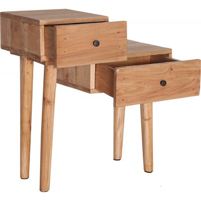 Table de chevet en mahogany, S.akviran RECOLLECTION