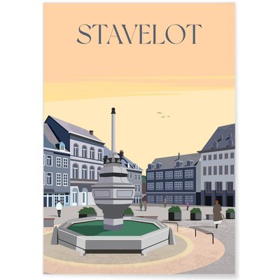 Affiche ville Stavelot L'AFFICHERIE