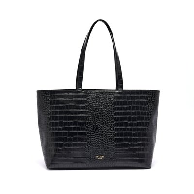 Tote Bag Croco - Noir DRAEGER PARIS