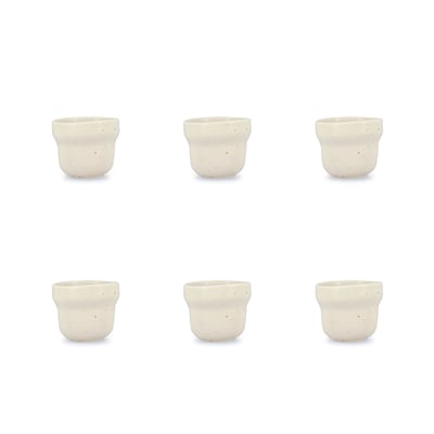 Lot de 4 tasses 16cl en porcelaine, ORA OGO LIVING