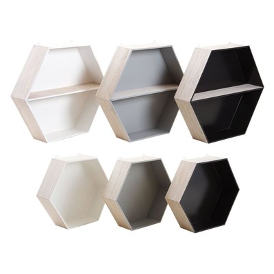 Etagères hexagonales en bois (Lot de 6) AUBRY GASPARD