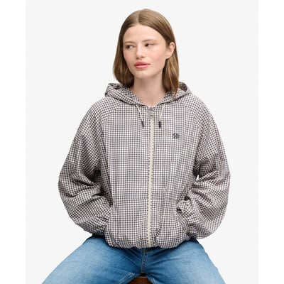 Coupe-vent Raglan à Carreaux Coupe Décontractée SUPERDRY