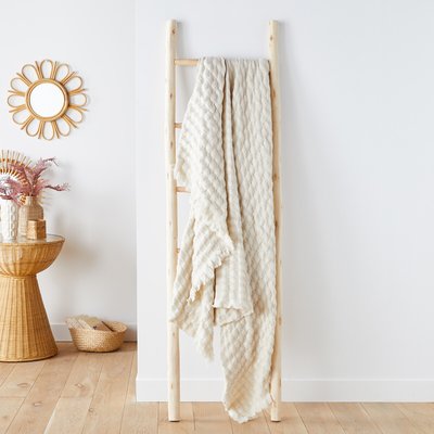 Plaid motifs damier 55% polyester recyclé, Alix LA REDOUTE INTERIEURS