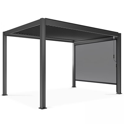Pergola bioclimatique Athènes 3 x 4m et store SPARTE OVIALA
