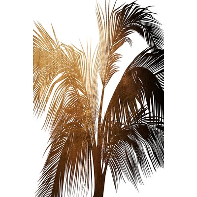 Tableau tropicale palme de bronze HEXOA
