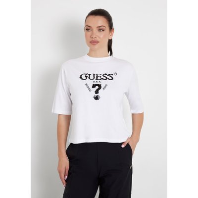 T-Shirt Logo Frontal Sequins GUESS