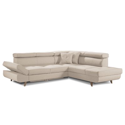 Canapé d'Angle Convertible en Tissu 5 places - LINEA LISA DESIGN