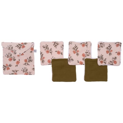 Lot de 5 lingettes avec pochette BB & CO
