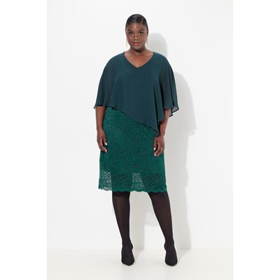 Robe de soirée en jersey. Cape ULLA POPKEN