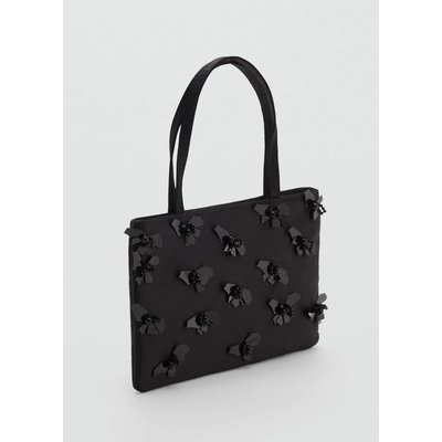 Sac à main avec application de fleurs MANGO