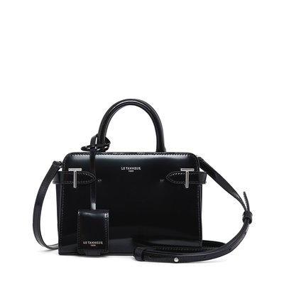 Sac à main mini en cuir verni EMILIE LE TANNEUR