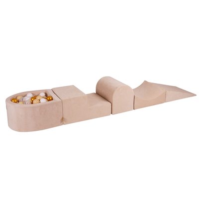 Aire De Jeux en Mousse avec Piscine à Balles, VELOURS MEOW BABY