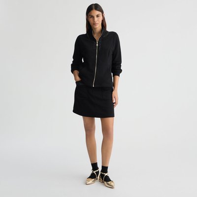 Minijupe en molleton avec strass LIU JO