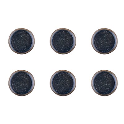 Lot de 6 assiettes à pain en grès, IRIS BJORN