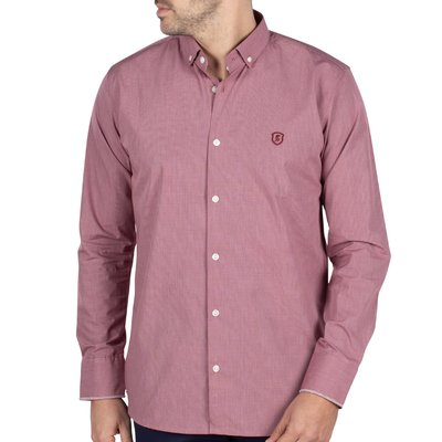 Chemise imprimé vichy rouge SHILTON