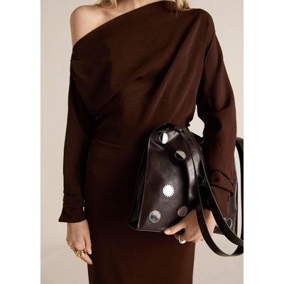 Robe asymétrique fronces sur les côtés MANGO