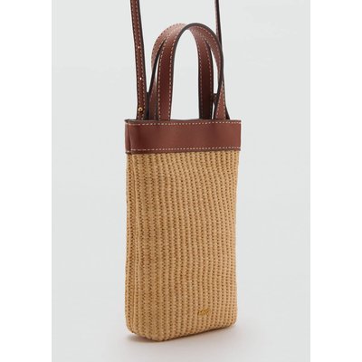 Housse de téléphone bandoulière en toile MANGO