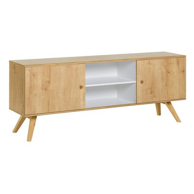 Buffet bas 2 portes avec étagère centrale L179,5 cm - NATURE CALICOSY