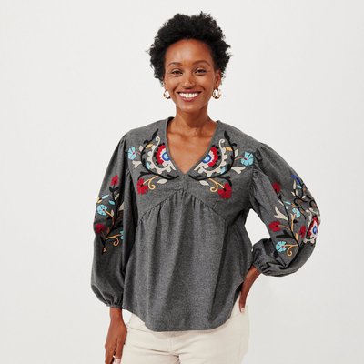 Blouse oversize brodée DIMB PROMOD