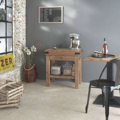 Meuble bas cuisine en bois recyclé  GARANCE MADE IN MEUBLES 