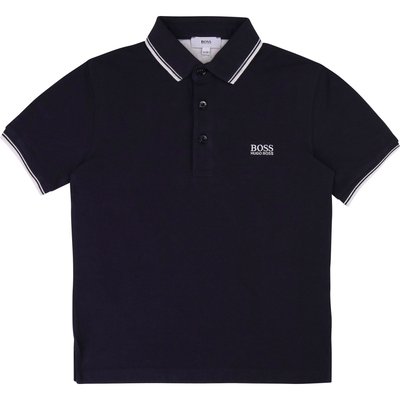 Polo coton piqué avec logo BOSS KIDSWEAR