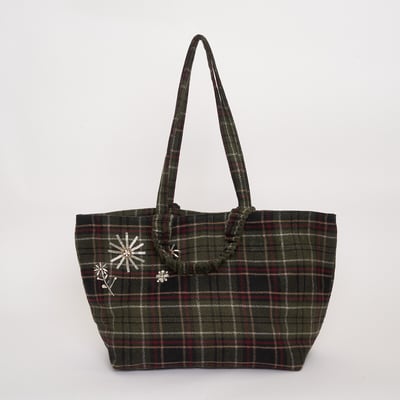 Borsa a sporta a quadri, SIXTINE PETITE MENDIGOTE
