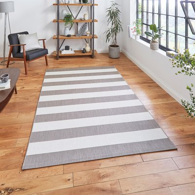 Striped Pattern Indoor/Outdoor Rug SO'HOME