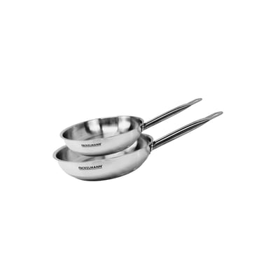 Set de 2 poêles 20 et 24 cm en inox ETERNA FACKELMANN