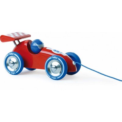 Voiture de course rouge et bleue VILAC