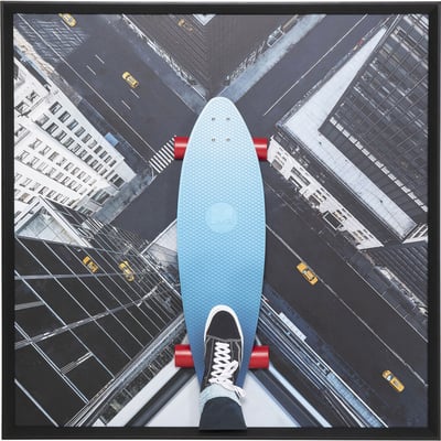 Tableau 3D skater building 149x149cm KARE DESIGN
