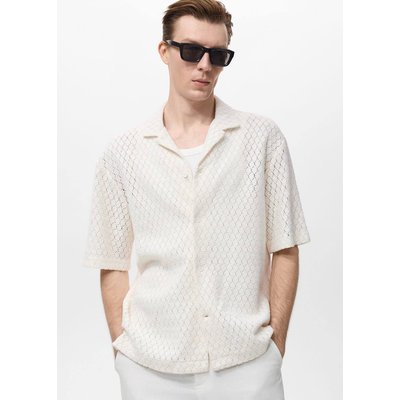 Chemise coton détails ajourés MANGO MAN