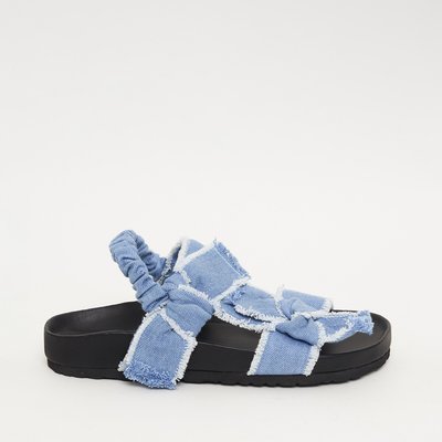 Sandales denim de coton LAURA PETITE MENDIGOTE