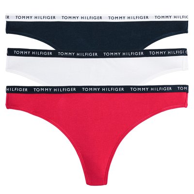 Lot de 3 strings coton stretch TOMMY HILFIGER