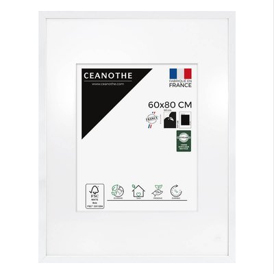 Cadre Photo Avec Passe-partout 60x80 Cm Résine Recyclée WILD CEANOTHE