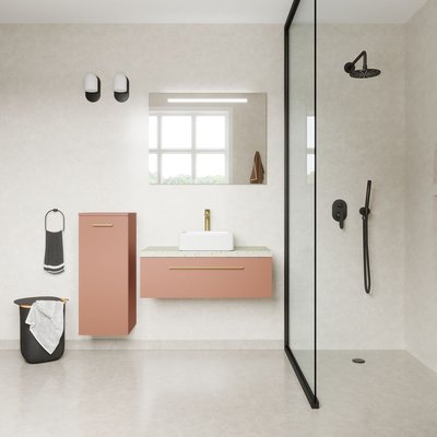 Ensemble vasque posée 1 tiroir + miroir - GLASGOW HOMIFAB