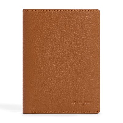 Portefeuille vertical zippé 2 volets moyen modèle en cuir grainé CHARLES LE TANNEUR