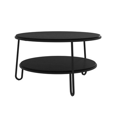 Table basse ronde avec plateaux en chêne, EUGENIE HARTO