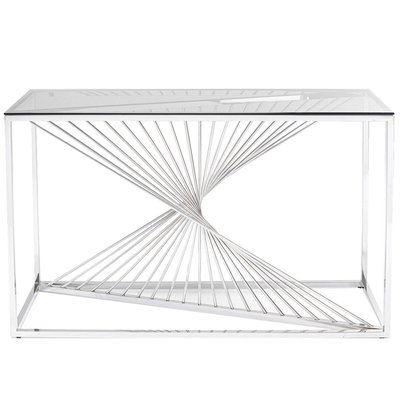 Console en verre et acier, LASER KARE DESIGN