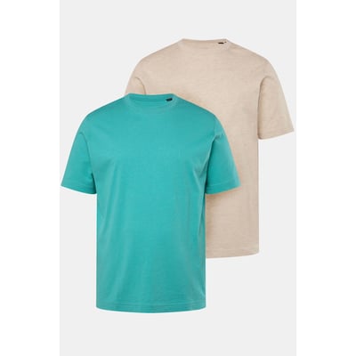 Lot de 2 T-shirts, col rond, collection Basic JP1880