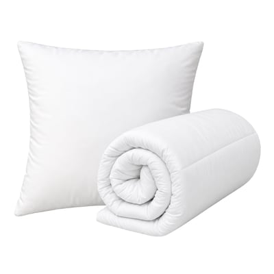 Lot couette chaude premium anti-acariens  + 1 oreiller respirant - QABANE HOME MAISON