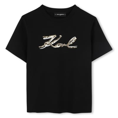 T-shirt avec sequins KARL LAGERFELD KIDS