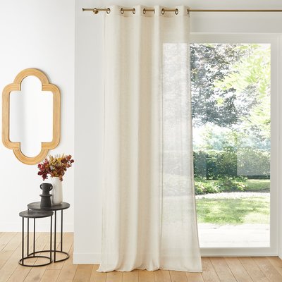 Aron Polyester and Linen Voile Panel with Eyelets LA REDOUTE INTERIEURS